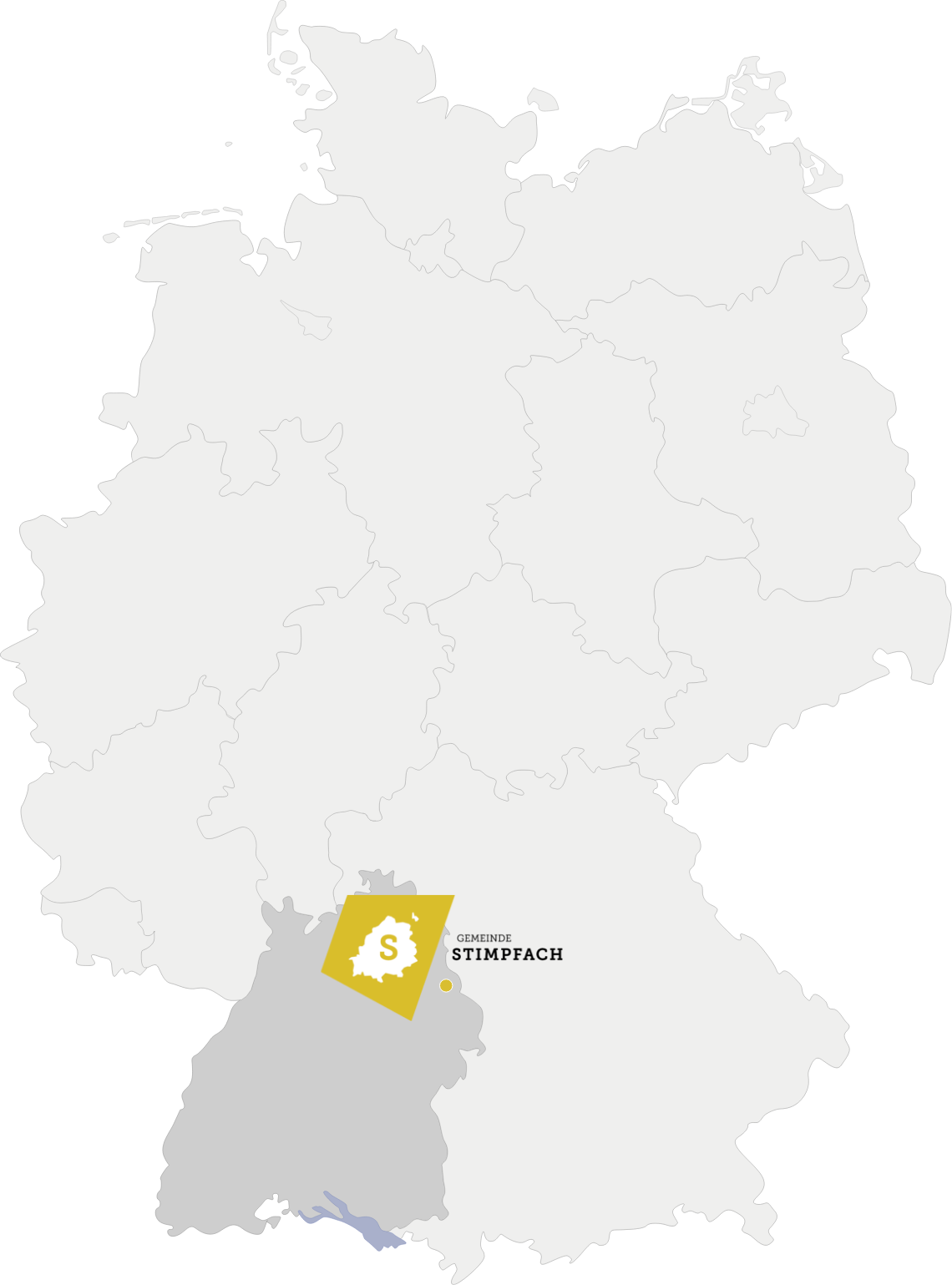 Deutschlandkarte Stimpfach